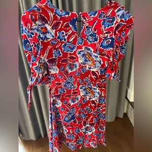 Free People size 2 mini with puff sleeves, and cinched bodice